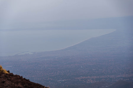 Panorama of Mount Etna, Catania, Sicily, Italy, Europe, World Heritage Siteの写真素材