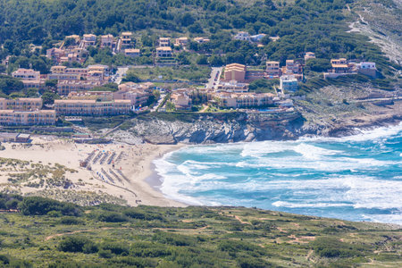 Cala Mesquida - beautiful beach of island Mallorca, Spainの写真素材