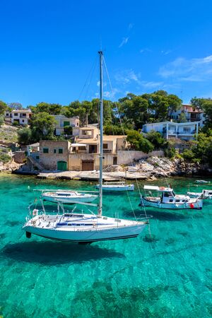 Beautiful coast of Cala Figuera -  Spain, Mallorcaの写真素材
