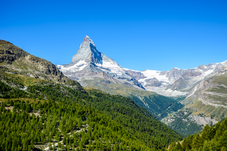 Matterhorn - beautiful landscape of Zermatt, Switzerlandの写真素材