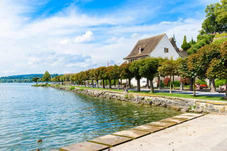 Rapperswil City at lake Zuerich, Switzerland - travel destination in Europeの写真素材