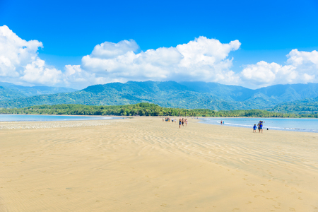 Marino Ballena National Park in Uvita - Punta Uvita - Beautiful beaches and tropical forest at pacific coast of Costa Ricaの写真素材