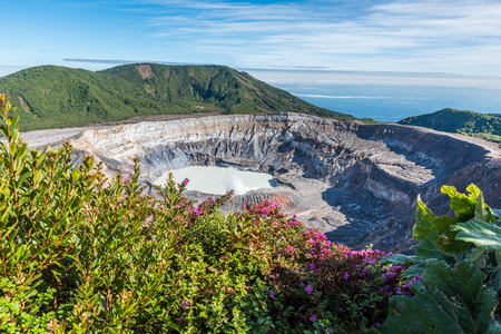 Vulcano Poas in Costa Ricaの写真素材