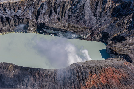 Vulcano Poas in Costa Ricaの写真素材