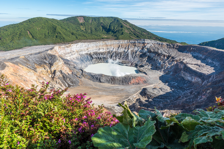 Vulcano Poas in Costa Ricaの写真素材