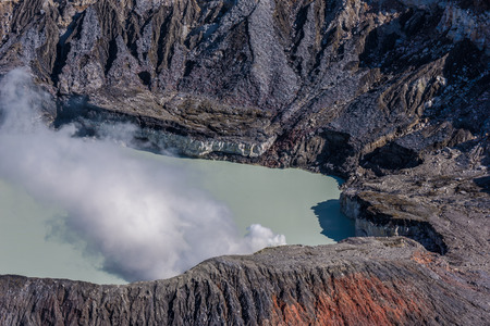 Vulcano Poas in Costa Ricaの写真素材