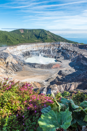 Vulcano Poas in Costa Ricaの写真素材