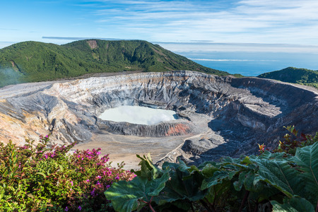 Vulcano Poas in Costa Ricaの写真素材