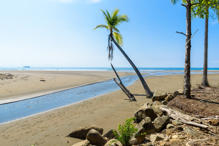 Marino Ballena National Park in Uvita - Punta Uvita - Beautiful beaches and tropical forest at pacific coast of Costa Ricaの写真素材