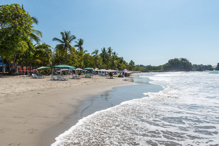 Playa Espadilla at Manuel Antonio Park - Costa Ricaのeditorial素材