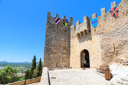 Capdepera - historical village in beautiful landscape of Mallorca, Spainの写真素材