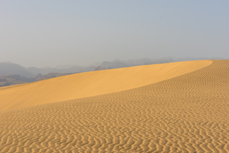 Desert with sand dunes in Gran Canaria, Spainの写真素材