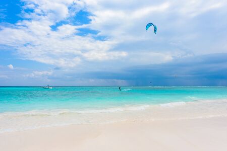 Xpu-Ha Beach - beautiful caribbean coast of Mexico - Riviera Mayaの写真素材