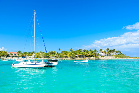 Akumal beach - paradise bay  Beach in Quintana Roo, Mexico - caribbean coastの写真素材
