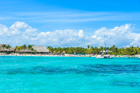 Akumal beach - paradise bay  Beach in Quintana Roo, Mexico - caribbean coastの写真素材