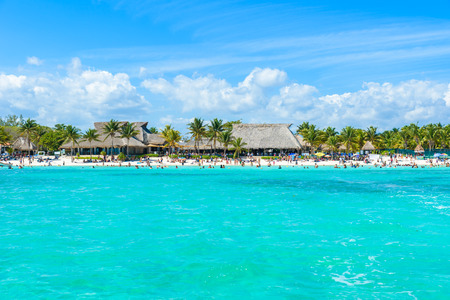 Akumal beach - paradise bay  Beach in Quintana Roo, Mexico - caribbean coastの写真素材