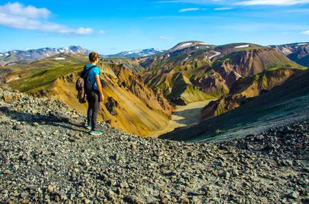 Landmannalaugar - Amazing Landscape in Icelandの写真素材