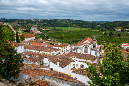 Obidos - Beautiful and Historical City in Portugalの写真素材
