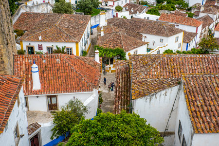 Obidos - Beautiful and Historical City in Portugalのeditorial素材