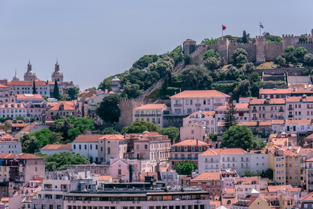 Beautiful historical city lisbon, portugalの写真素材