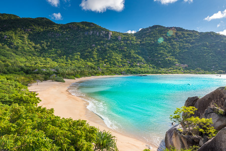 Beautiful beach at coast of Vietnam - Ninh van bayの写真素材