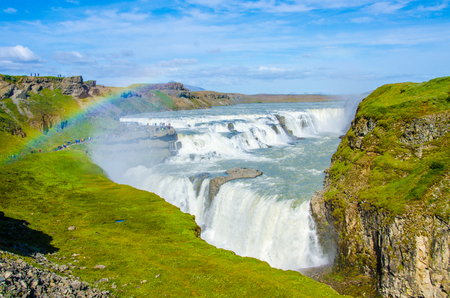 Gullfoss - Waterfall Icelandの写真素材