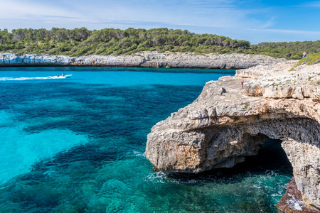 Cala Mondrago - beautiful coast of Mallorcaのeditorial素材