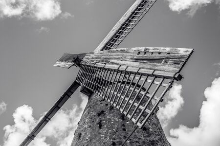 Old and beautiful historic windmillの写真素材