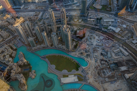 City Skyline of Dubai, United Arab Emiratesのeditorial素材