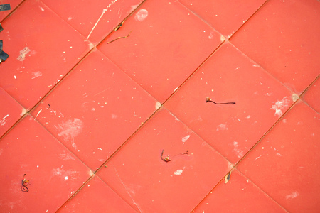 Red Tiled Grime Backgroundの写真素材