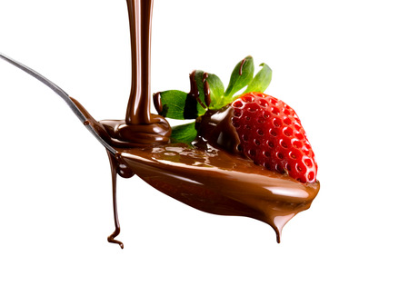 Chocolate and strawberriesの写真素材