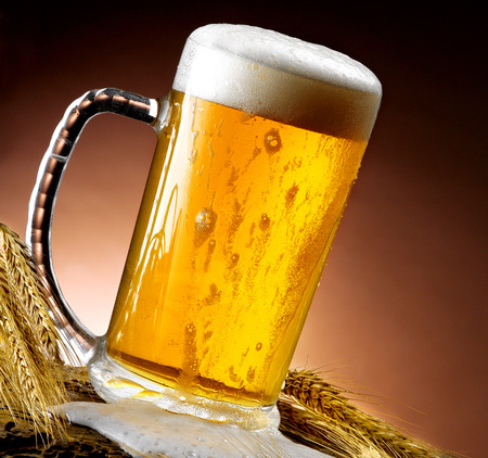 Mug of beerの写真素材