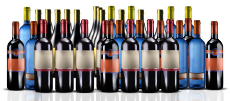 Wine bottlesの写真素材