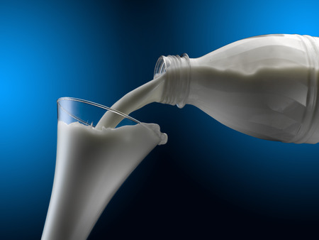 fresh milkの写真素材