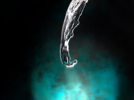 fresh natural water poured