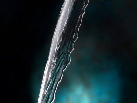 fresh natural water pouredの写真素材