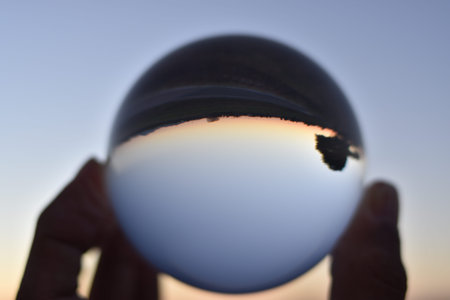 Splendid photos through lensball, the world seen from another perspective