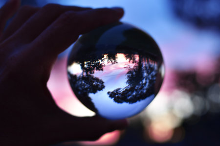 Splendid photos through lensball, the world seen from another perspective