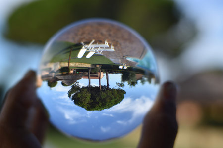 Splendid photos through lensball, the world seen from another perspective