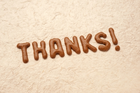 thanksの写真素材