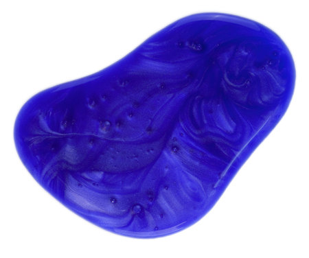 Blue shampoo over whiteの写真素材