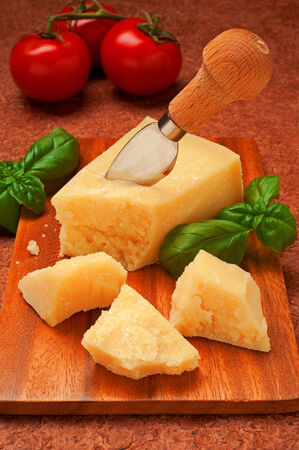 parmesan with cheese knifeの写真素材