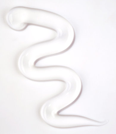 Transparent gel isolated on white