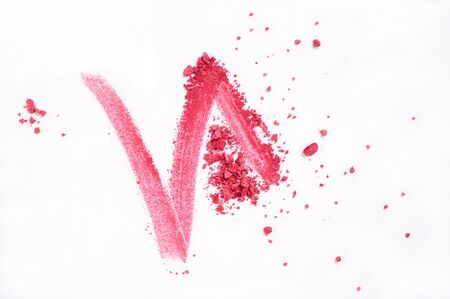 pink blush isolated over white backgroundの写真素材