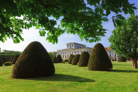 Esterhazy Castle, Fertoed, Hungaryのeditorial素材