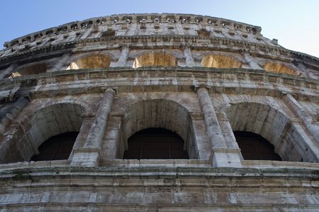 arch of colosseumの写真素材
