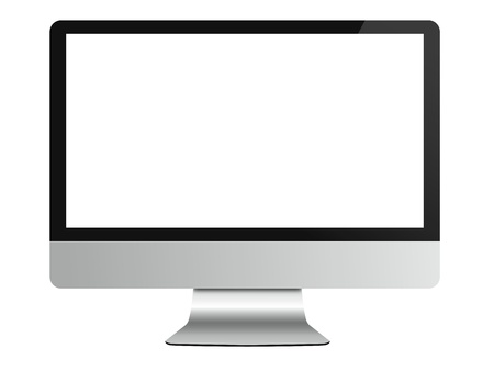 Computer Monitor on white isolatedの写真素材