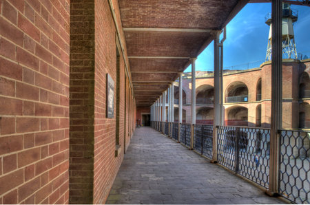 Fort Point in San Francisco with its beautifully arched case mates. A relic from the past.の写真素材