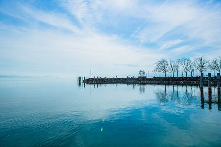 pier of Geneveの写真素材
