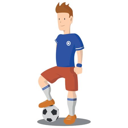 Soccer player vector illustrationのイラスト素材